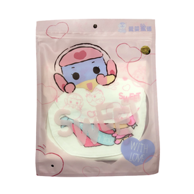 爱婴蜜语开心超人全棉隔汗巾M码(2条装)AF112#25*36