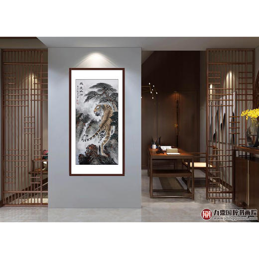 高云鹏《威震山河》68*138cm 动物竖幅作品 办公室挂画 商品图2
