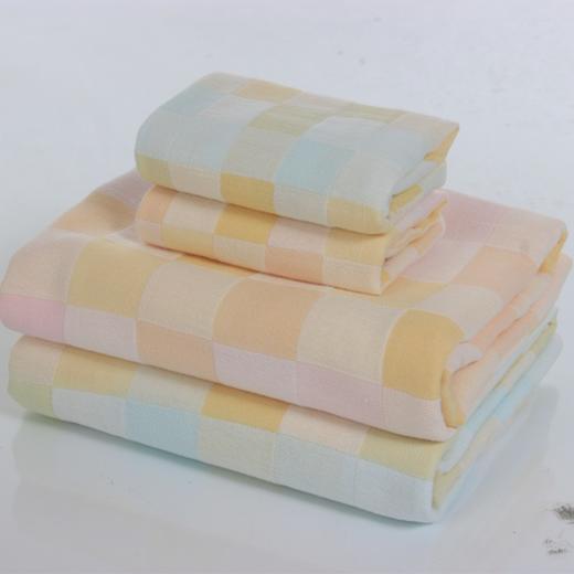 爱婴情浓彩格纱布童巾AF022#25*50 商品图0