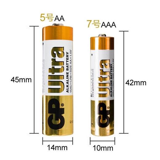 GP超霸碱性电池5号7号5粒/卡60粒/盒 商品图1