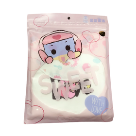 爱婴蜜语开心超人全棉隔汗巾L码(2条装)AF113#28*38