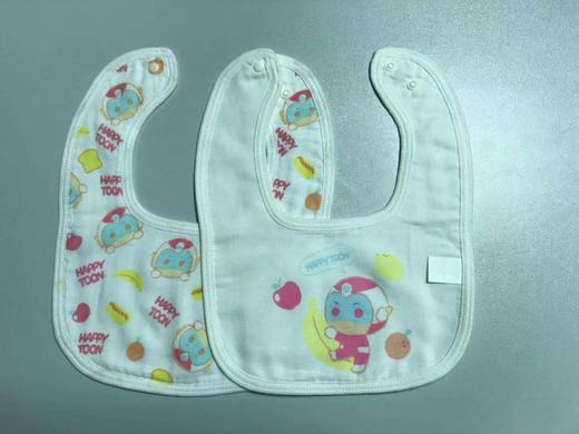 爱婴蜜语开心超人全棉围嘴L码(2条装)AF117#21*27 商品图1