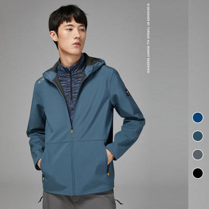 探路者外套 2020秋冬新款户外防风有型男式徒步外套TAEI91403 商品图0