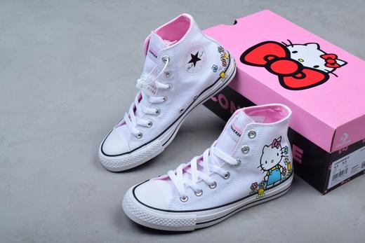 Converse x Hello Kitty 联名限量款 奶萌奶萌的，鞋子里面都是粉粉哒 满满的少女心💕高帮超级好搭 商品图2