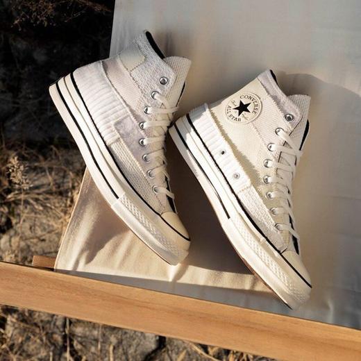 Converse 1970s 复古拼接解构 情侣高帮休闲板鞋 商品图1
