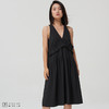 【随型所欲】黑色压褶V领吊带连衣裙百搭单品 商品缩略图1