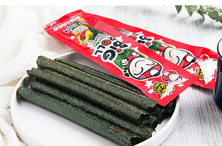 泰国进口老板仔海苔辛辣味香脆海苔卷紫菜卷 27g*2盒 - 市民品质生活