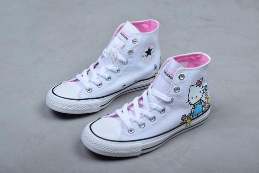 Converse x Hello Kitty 联名限量款 奶萌奶萌的，鞋子里面都是粉粉哒 满满的少女心💕高帮超级好搭 商品图1