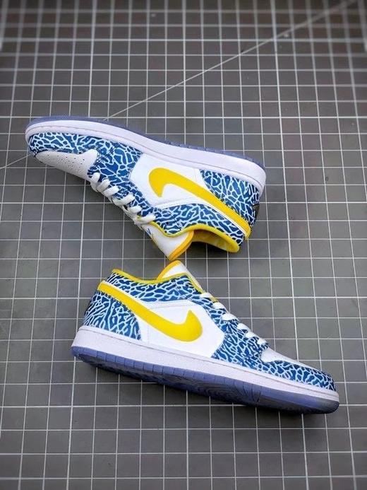 Air Jordan 1 Low 蓝黄水晶低帮 AJ1乔1低帮休闲板鞋 同步官方配色 商品图0