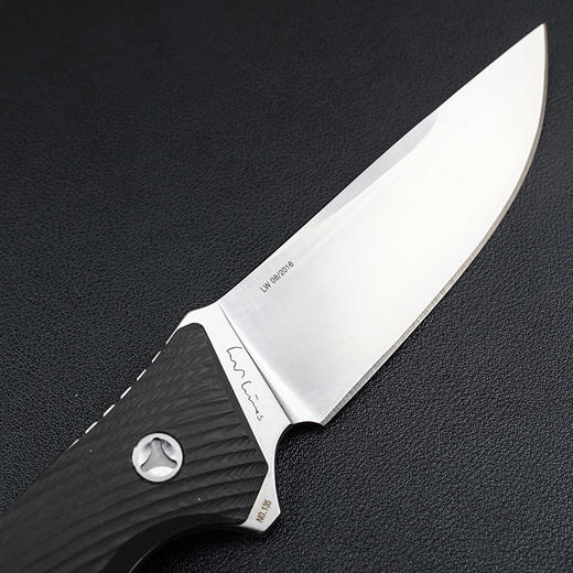 蟒蛇户外战术直刀野外求生军刀生存刀（碳纤手柄）限量版 商品图2