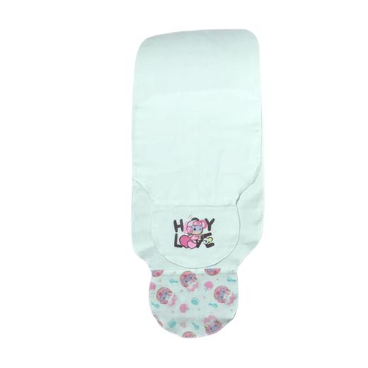 爱婴蜜语开心超人全棉隔汗巾L码(2条装)AF113#28*38 商品图1