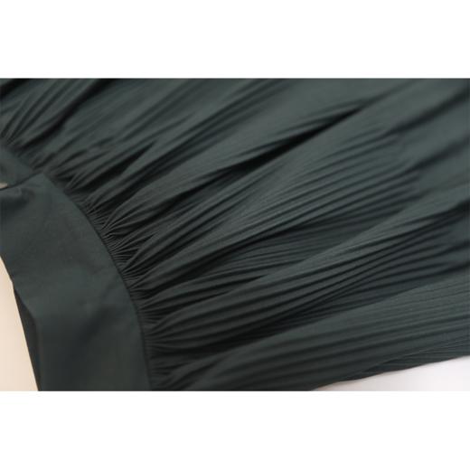 【鬼马女孩】深墨绿高腰褶皱嘭嘭嘭A字半裙 商品图4