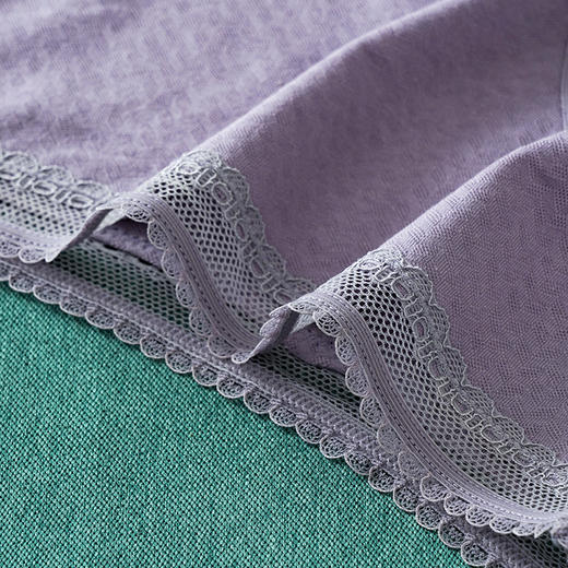 雅黛丽内裤中腰平角裤女士纯棉底裆透气舒适简约纯色5条装组合装DYK03079(5条装) 商品图2