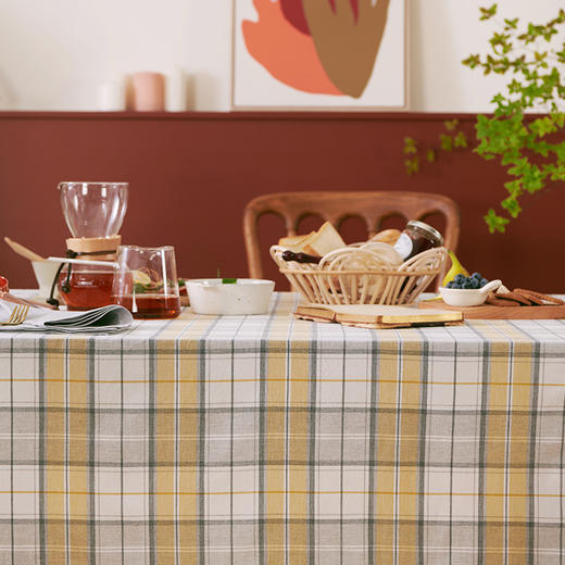 方桌布苏格兰格纹方形桌布餐桌布艺 商品图7