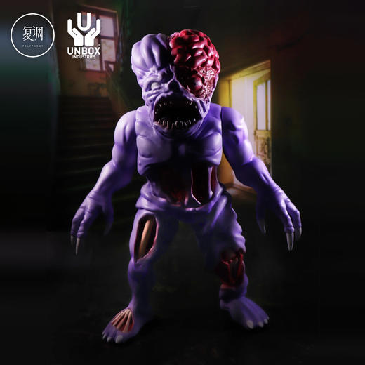 Unbox 腐尸之屋 詹妮弗 紫色 Splatterhouse 搪胶 限定 摆件 潮玩 JENNIFER V.2 商品图3