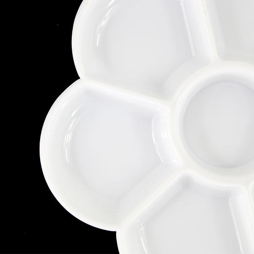 中盛画材 7格仿陶瓷梅花形调色碟 国画颜料用调色盘 美术用品 商品图2