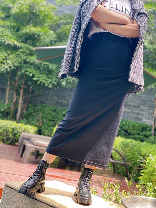 Westory2020年秋季上新齿轮松糕厚底马丁靴W20DS80341 商品图4