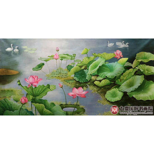 郑一坡《清气满堂》90×180cm 油画横幅作品 卧室/餐厅挂画 商品图1