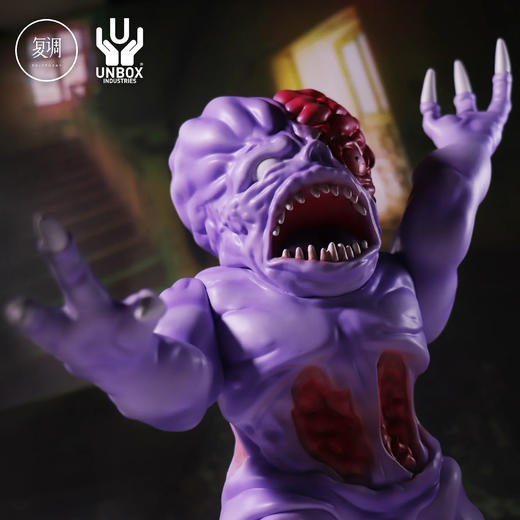 Unbox 腐尸之屋 詹妮弗 紫色 Splatterhouse 搪胶 限定 摆件 潮玩 JENNIFER V.2 商品图1