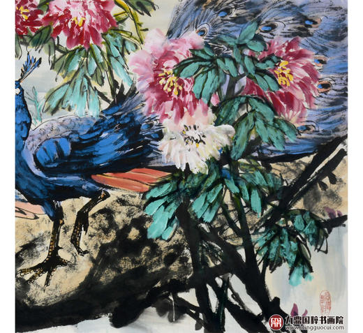 冯志光《沐浴春风》68*138cm 花鸟横幅作品 卧室/客厅挂画 商品图4