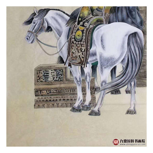 高云鹏《马到成功》98*178cm 动物竖幅作品 办公室/客厅挂画 商品图3
