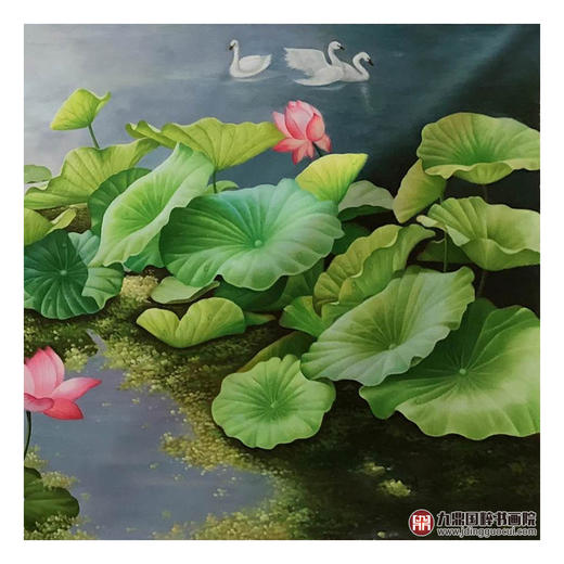 郑一坡《清气满堂》90×180cm 油画横幅作品 卧室/餐厅挂画 商品图4