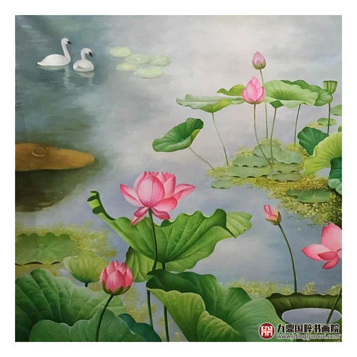 郑一坡《清气满堂》90×180cm 油画横幅作品 卧室/餐厅挂画 商品图3