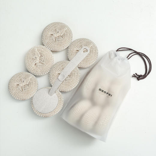 【多派纳米竹木纤维清洁钢丝球】厨房用品洗碗家用组合装刷锅不伤锅 商品图2