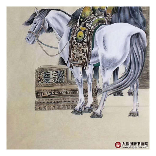 高云鹏《马到成功》98*178cm 动物竖幅作品 办公室/客厅挂画 商品图4