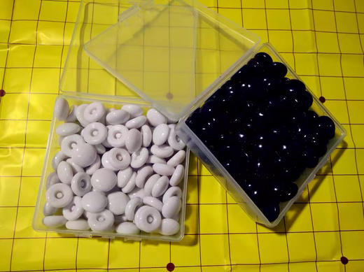 小卡尼塑料盒围棋 学校专用19线围棋纸比赛围棋五子棋 塑料围棋子 商品图4