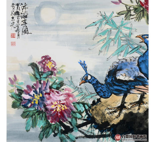 冯志光《沐浴春风》68*138cm 花鸟横幅作品 卧室/客厅挂画 商品图3