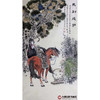 高云鹏《马到成功》98*178cm 动物竖幅作品 办公室/客厅挂画 商品缩略图1