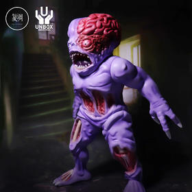 Unbox 腐尸之屋 詹妮弗 紫色 Splatterhouse 搪胶 限定 摆件 潮玩 JENNIFER V.2