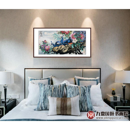 冯志光《沐浴春风》68*138cm 花鸟横幅作品 卧室/客厅挂画 商品图2