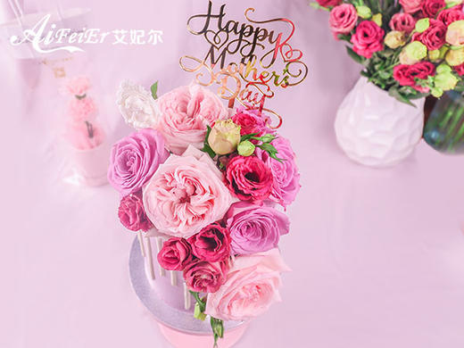 鲜花礼物网红生日蛋糕女神款女生可爱公主创意妈妈 深圳同城配送 商品图2