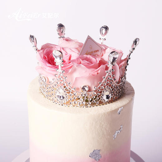 皇冠鲜花生日蛋糕情人节公主妈妈女神款女生深圳同城配送 商品图3