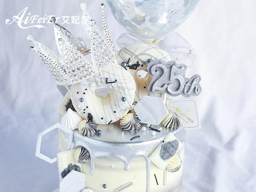 皇冠创意网红高级灰女神女生生日蛋糕闺蜜礼物深圳同城配送 商品图3