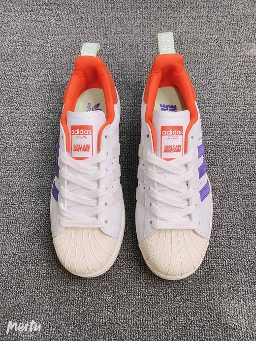 Adidas三叶草Superstar贝壳头联名款Are Awesome休闲板鞋女FW808700 商品图2