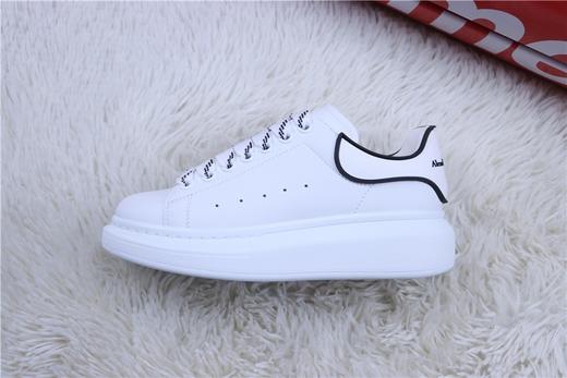 【广东版 芯片版本 麦昆系列 】Alexander McQueen/麦昆 亚历山大麦昆厚底板鞋 白黑滴塑 商品图2
