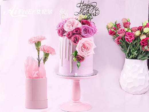 鲜花礼物网红生日蛋糕女神款女生可爱公主创意妈妈 深圳同城配送 商品图4