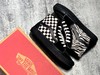 Vans SK8-Hi COMFYCUSH 棋盘格斑马纹鸳鸯拼接高帮 全黑SK8-Hi经典系列高帮帆布硫化板鞋 官网新款2020秋季新款小黑鞋 商品缩略图1