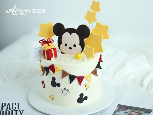 动物奶油男孩女孩宝宝周岁满月百天迪士尼米奇深圳同城配送 商品图0