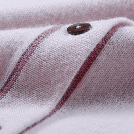 METTE羊绒世家2020秋冬新品女士100%山羊绒针织开衫V领撞色小外套 商品图8