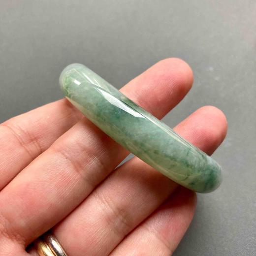 糯种飘花翡翠手镯52.6 商品图7