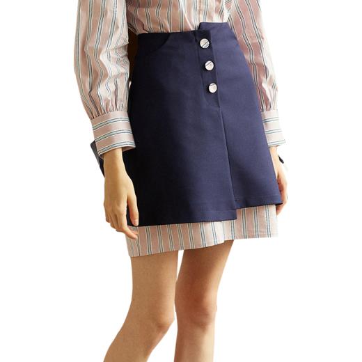 欧芮儿 新品收腰百搭ol风a字裙女不规则半身裙女短裙 商品图4