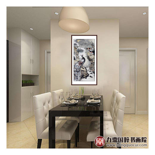 冯志光《听泉》68*138cm 花鸟竖幅作品 卧室/餐厅挂画 商品图2