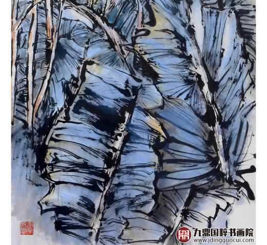 冯志光《春风拂槛露华浓》68*138cm 花鸟竖幅作品 卧室/餐厅挂画 商品图4