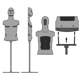 高密度复合战术训练标靶（底座）