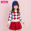 笛莎童装女童套装2020秋装新款中大童儿童时尚洋气女孩针织套装裙 商品缩略图1