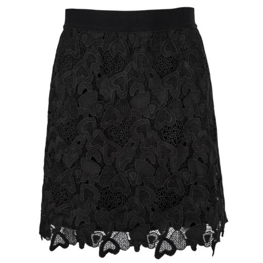 欧芮儿秋装女 新款高腰收腰黑色蕾丝半身裙女短裙a字裙百搭 商品图4